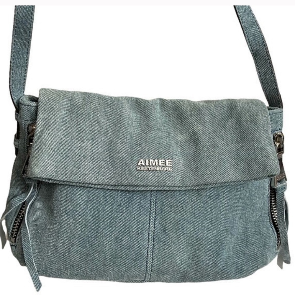 Aimee Kestenberg Fold Over Denim Crossbody Bag